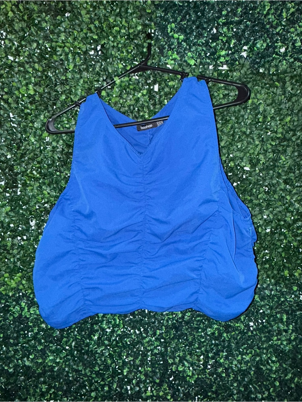 Boohoo Blue Ruched Top - US Size 12